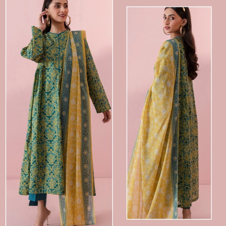 3 Piece – Printed Lawn Suit (Unstitched)