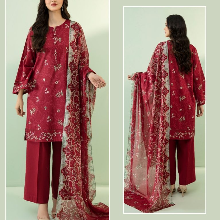 3 Piece – Printed Lawn Suit (Unstitched)