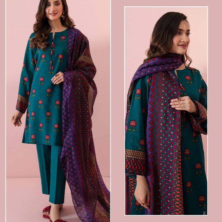 3 Piece – Printed Lawn Suit (Unstitched)