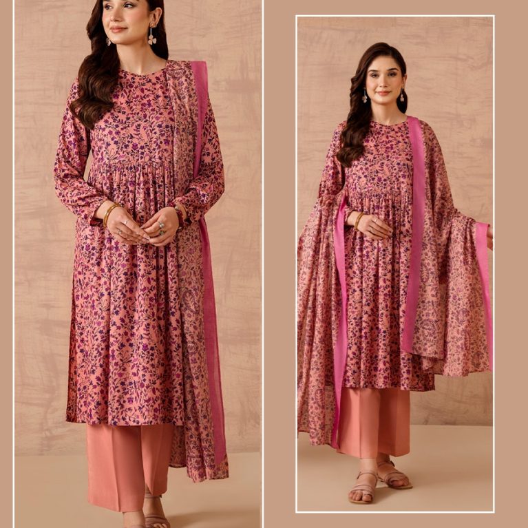 3 Piece – Printed Lawn Suit (Unstitched)