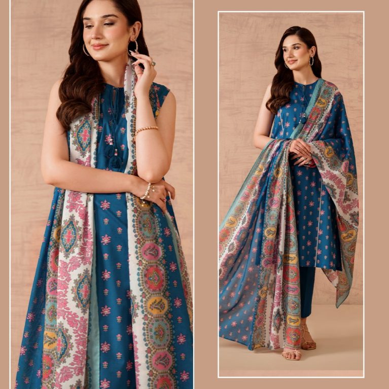 3 Piece – Printed Lawn Suit (Unstitched)