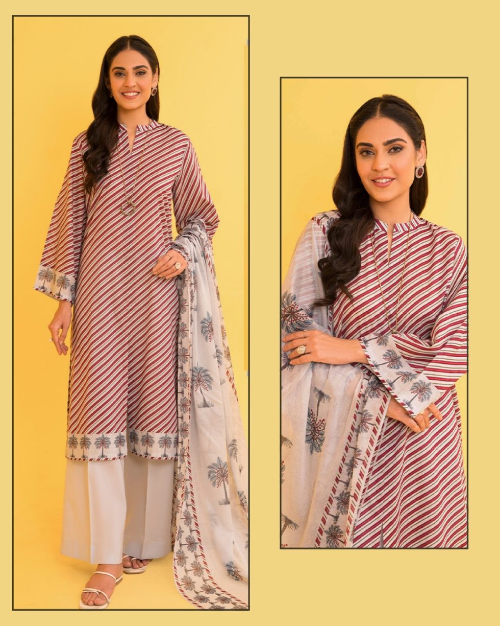 3 Piece – Printed Lawn Suit (Unstitched)